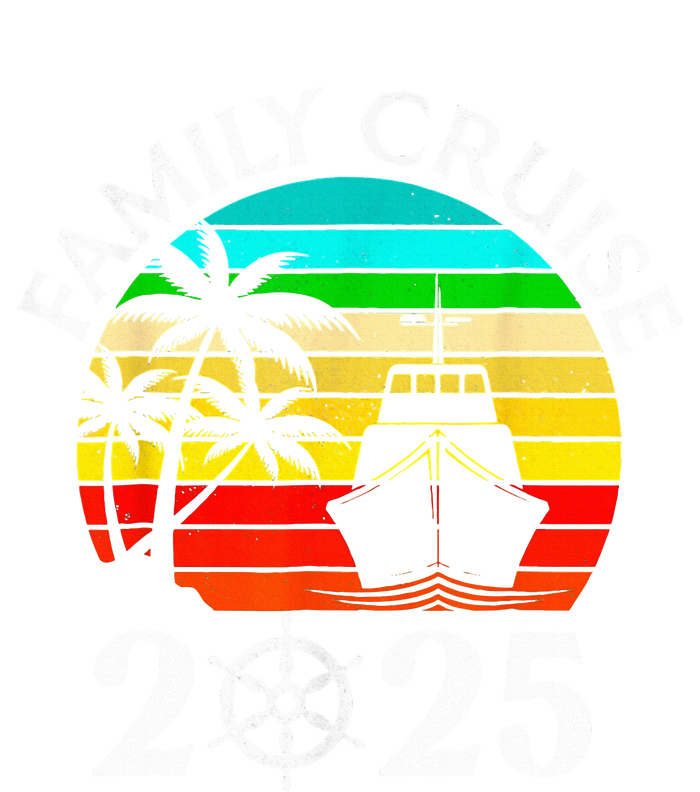 Family Cruise 2025 Vacation Trip Cruising Family Matching High Crown Mesh Back Trucker Hat