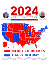 2024 Electoral Map Merry Christmas Trump Landslide Holiday Women's Flannel Pajama Set