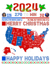 2024 Electoral Map Merry Christmas Trump Landslide Holiday Women's Flannel Pajama Set