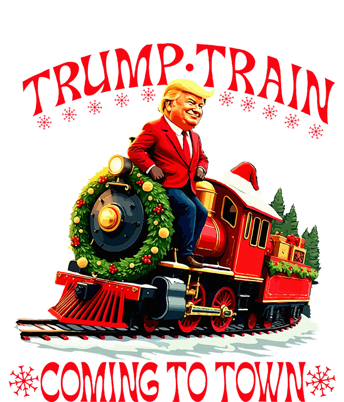 Trump Train Christmas Coming To Town Santa T-Shirt