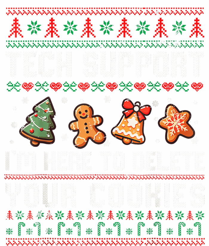 Tech Support IM Here To Delete Your Cookies Christmas Xmas Tie Dye Hoodie