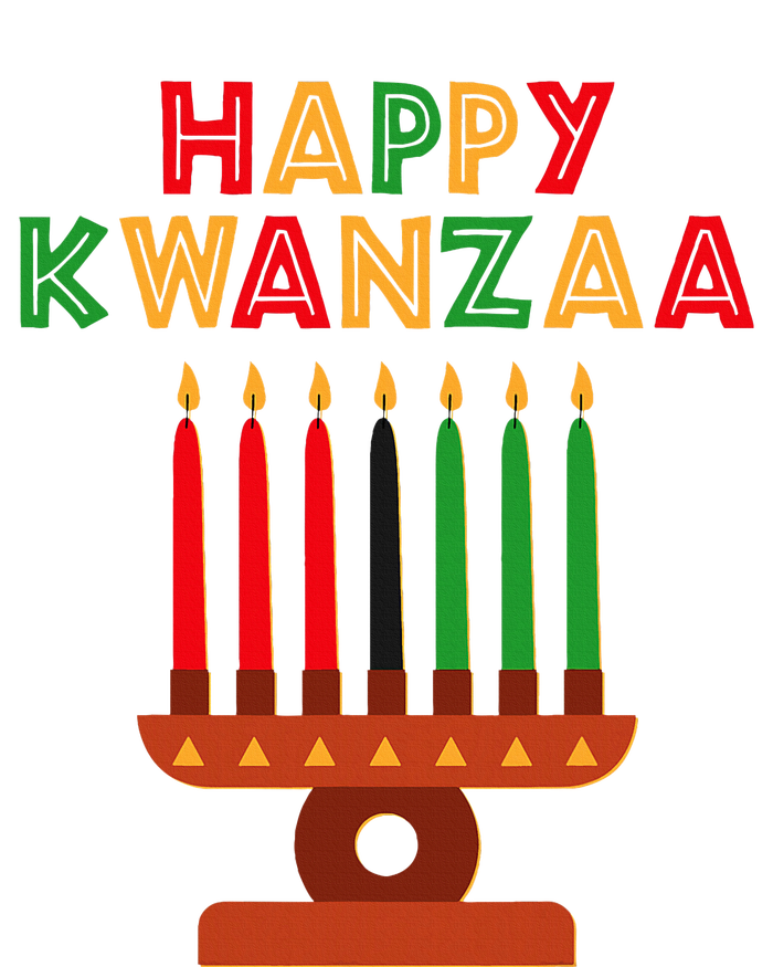 Happy Kwanzaa Kinara Seven Candles African American Doggie Tank