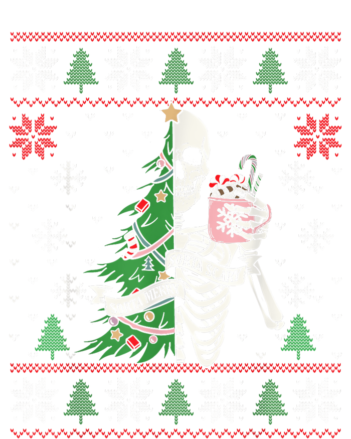 Christmas Vibes Xmas Skeleton Sorta Merry Sorta Scary Gothic T-Shirt