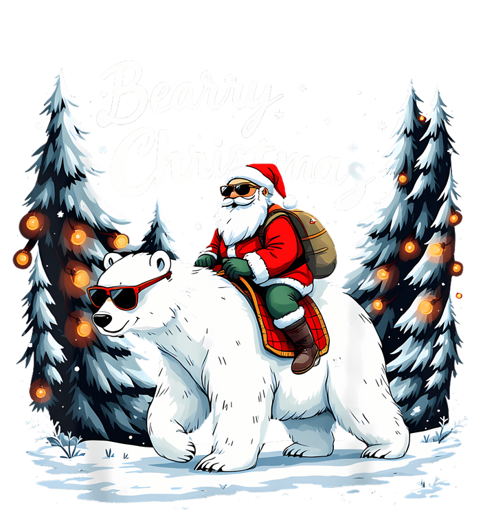 Bearry Christmas Funny Santa Polar Bear Ride Christmas Xmas Doggie Tank