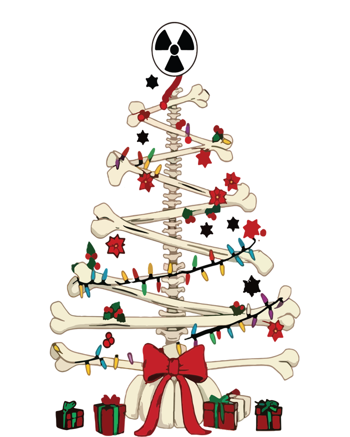 Radiology Christmas Skeleton Christmas Tree T-Shirt