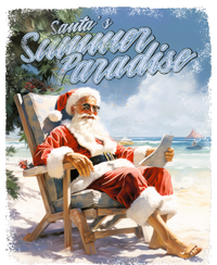 Santa Chillin On The Beach Summer Paradise T-Shirt