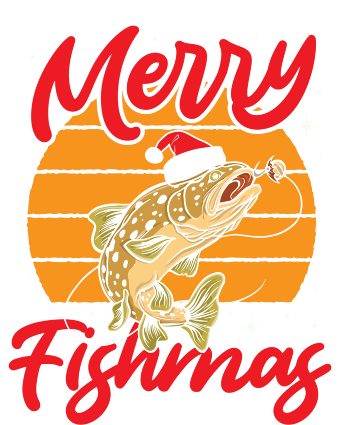 Merry Fishmas Christmas Saying Fishing Xmas Santa Fish Gift T-Shirt