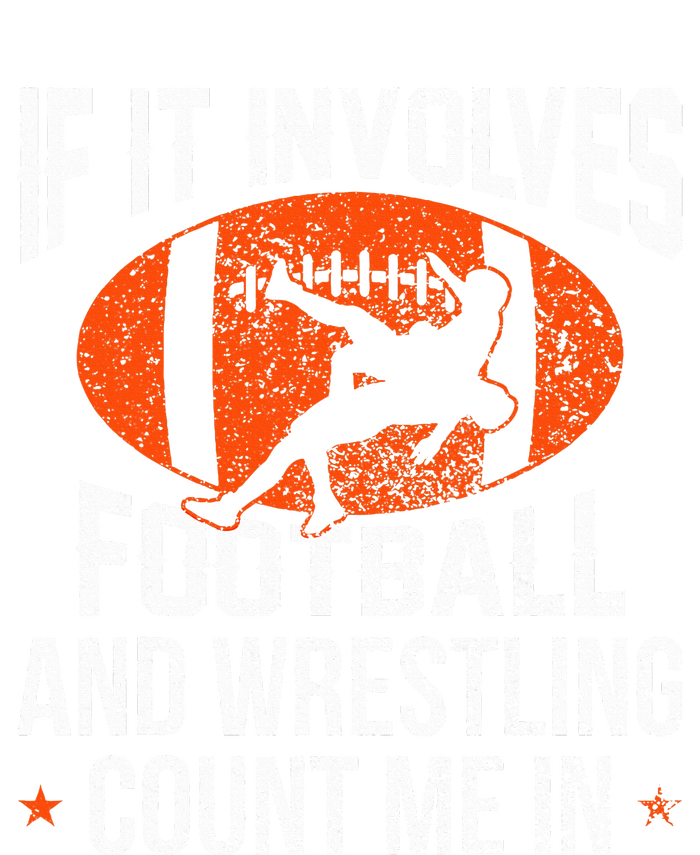 If It Involves Football And Wrestling Count Me Fan Mesh Reversible Basketball Jersey Tank