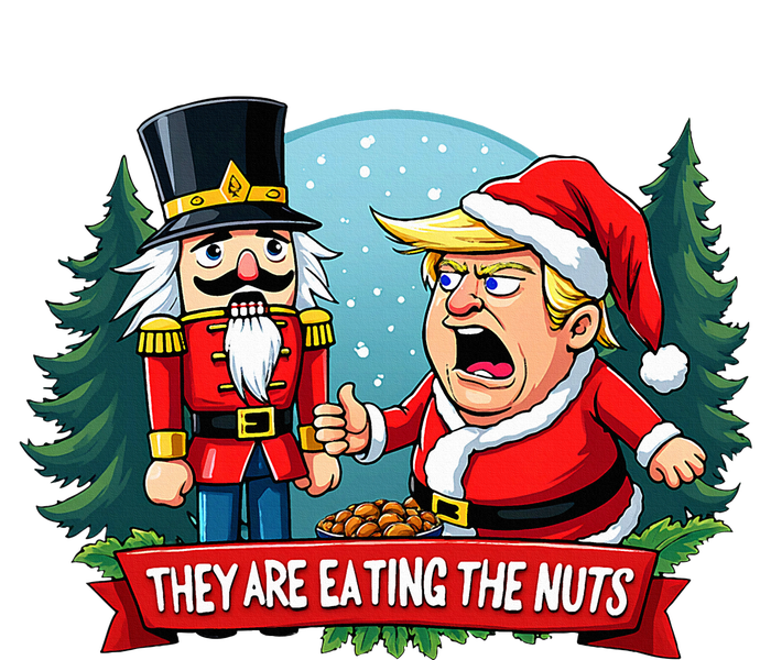 Trump Santa Claus With Nutcracker They Are Eating The Nuts Tank Top