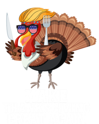 Make Thanksgiving Great Again Trump Holiday Turkey 2024 Gift Women's Tri-Blend 3/4-Sleeve Raglan Shirt