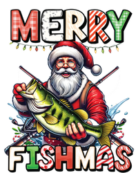 Merry Fishmas Santa Fishing Lovers Funny Fisher Christmas Gift Women's Flannel Pajama Set