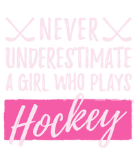 Never Underestimate A Who Plays Ice Hockey Hockey Cool Gift Softstyle Adult Sport Polo