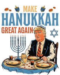 Make Hanukkah Great Again Trump Chanukkah Jewish Holiday Women's Long Sleeve Flannel Pajama Set 