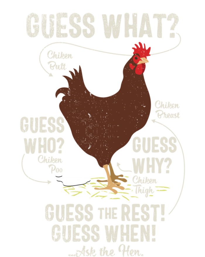 New! Chicken Butt Guess Why? Chicken Thigh Guess Who Poo Cute Gift Zip Tote Bag