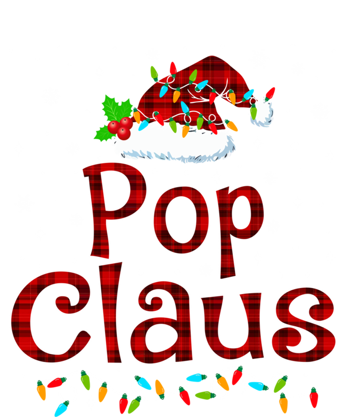 Pop Claus Christmas Pajama Matching Family Xmas Lights Gift T-Shirt