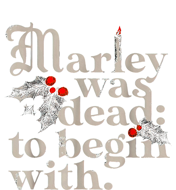 Marley Was Dead To Begin With Funny Novelty Doggie Tank