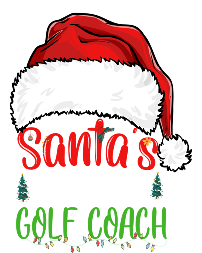 SantaS Favorite Golf Coach Funny Christmas Golf Coach Cute Gift Ladies Essential Flowy Tank