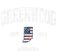 Greenwood Indiana In Vintage American Flag Sports Design PosiCharge RacerMesh Polo