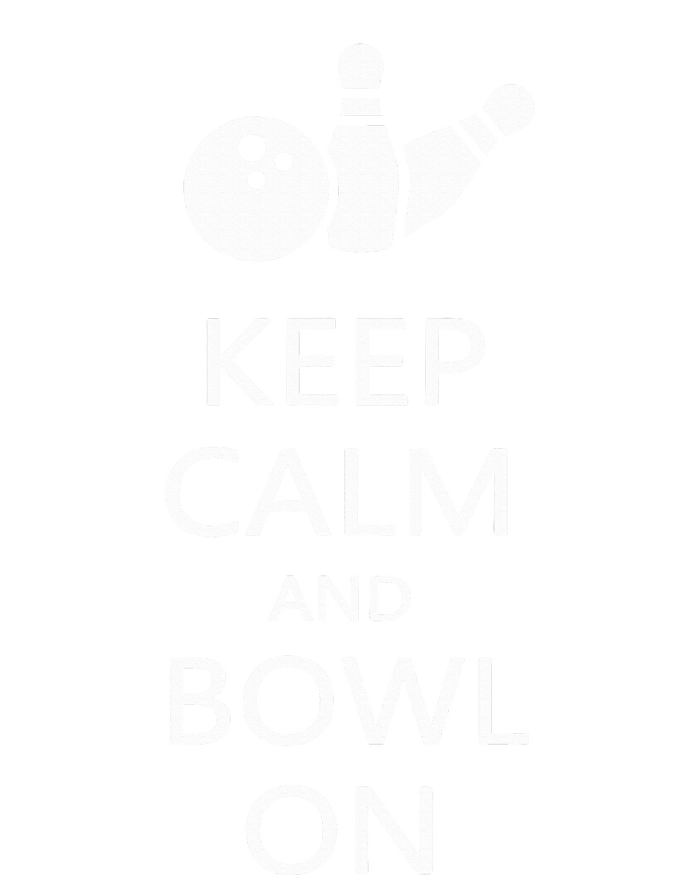 Keep Calm And Bowl On Funny Bowling Bowler T-Shirt