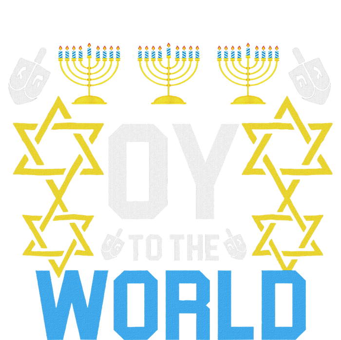 Oy To The World Hanukkah Funny Jewish T-Shirt