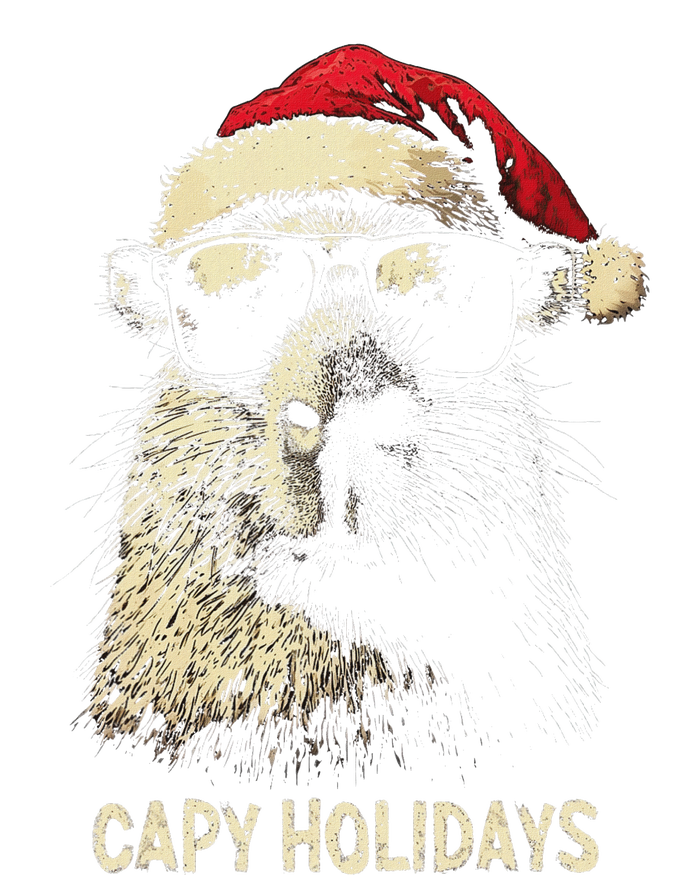 Funny Christmas Capy Holidays Ns Xmas Capybara Hoodie