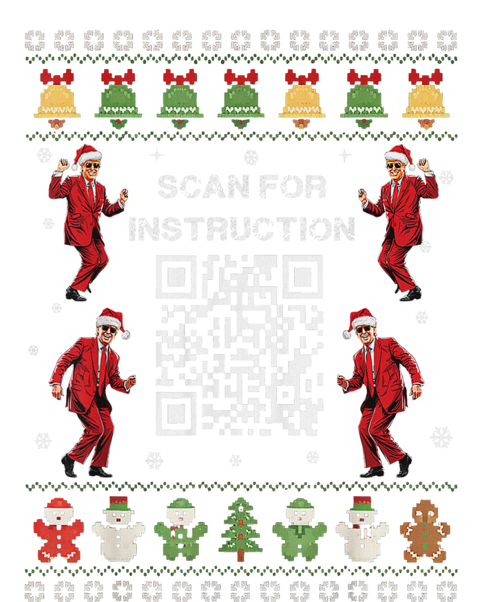 Qr Trump Dance Code President Scan For Instruction Christmas T-Shirt