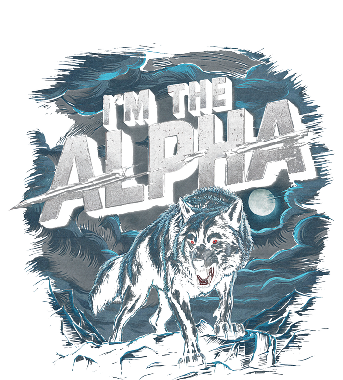 Cool Graphic IM The Alpha Wolf Trendy Toddler Fine Jersey T-Shirt