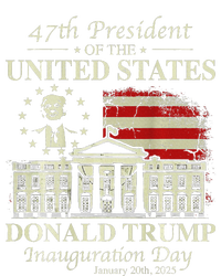 President Trump Inauguration Day 2025 White House Usa Flag T-Shirt