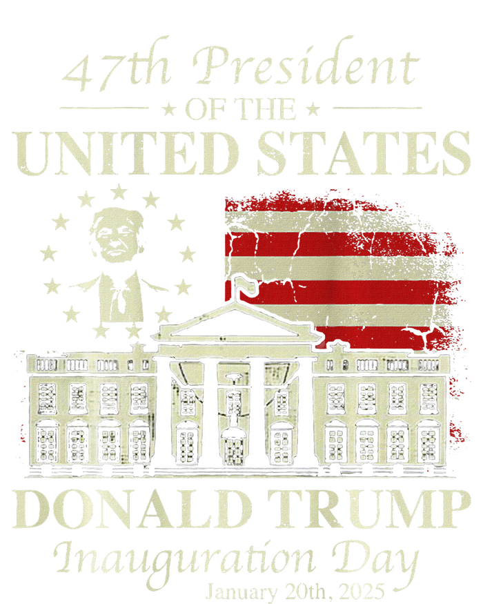 President Trump Inauguration Day 2025 White House Usa Flag T-Shirt