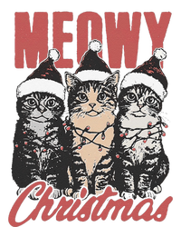 Xmas Cats Meowy Christmas Vintage Cat Ladies Gift T-Shirt