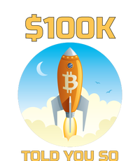 Bitcoin Funny Told You So $100k City Backpack