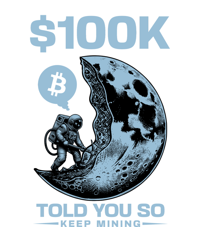 Bitcoin Funny Told You So $100k V-Neck T-Shirt