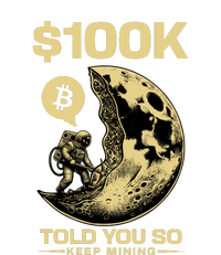 Bitcoin Funny Told You So $100k T-Shirt