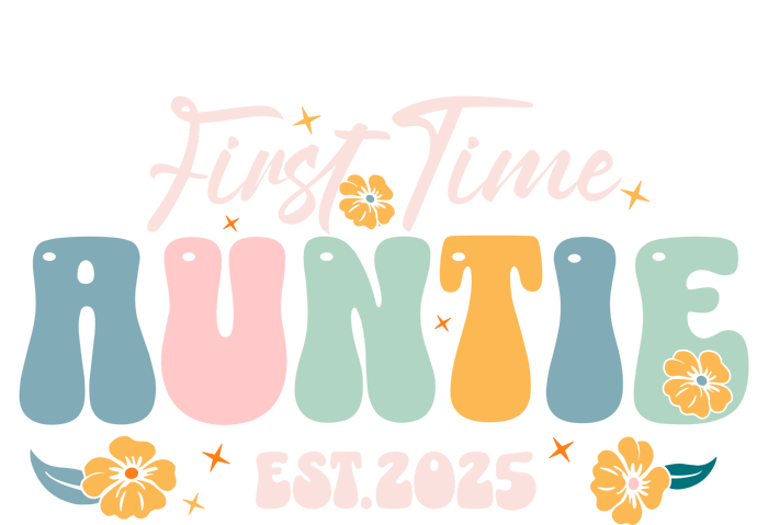 First Time Auntie Est 2025 T-Shirt