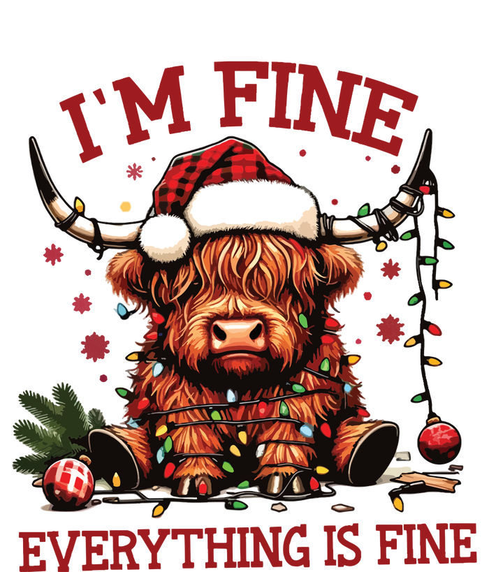 IM Fine Everything Is Fine Funny Christmas T-Shirt