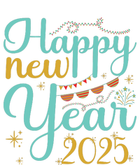 Happy New Year 2025 Celebration Graphic Canvas