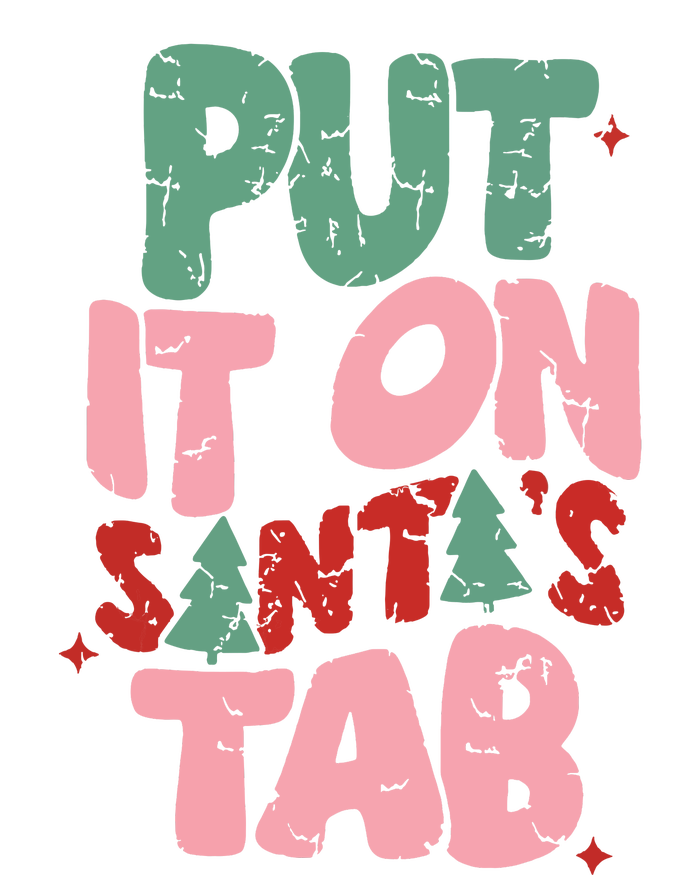 Put It On Santas Tab Retro Christmas Magnet