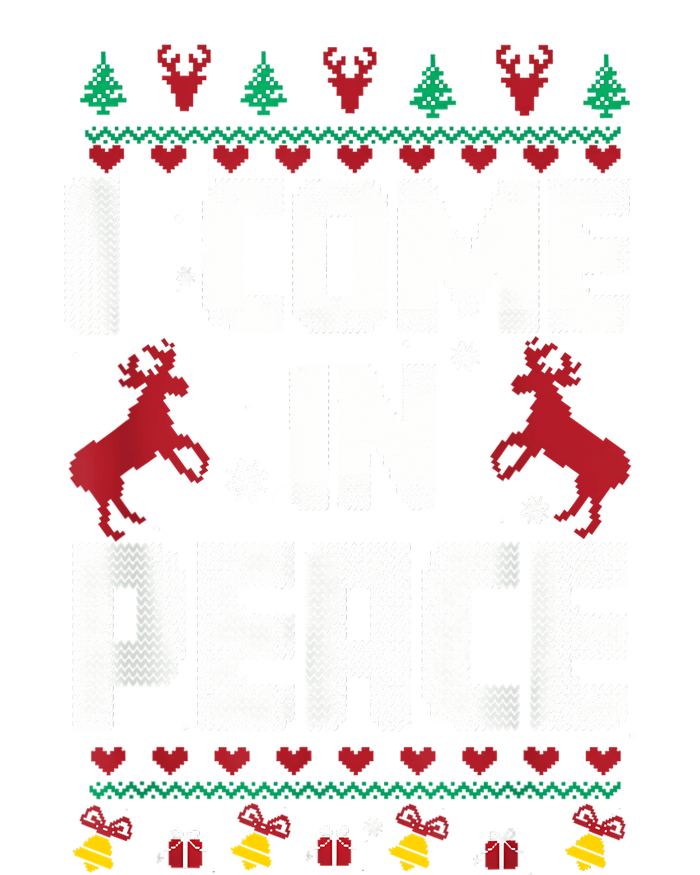 I Come In Peace I Come In Peace IM Peim Peace Xmas Matching Couples Christmas T-Shirt