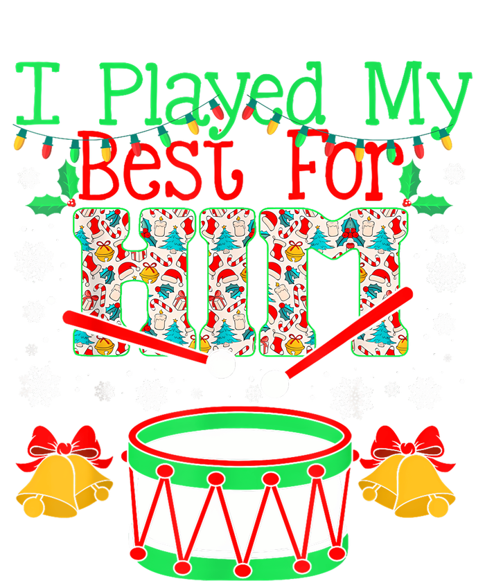 I Played My Best For Him Lil Drummer Boy Christmas Ugly Wool Snapback Cap