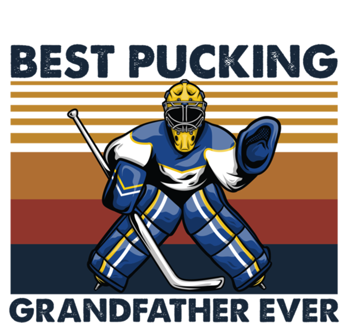 Best Pucking Grandfather Ever Funny Hockey Grandpa Saying Gift Valucap Bio-Washed Visor