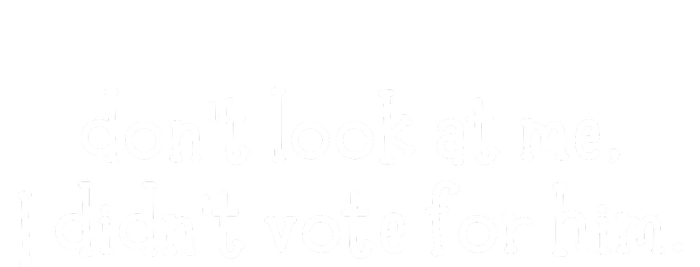 DonT Look At Me I DidnT Vote For Him T-Shirt