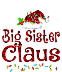 Big Sister Claus Christmas Pajama Matching Family Xmas Light Great Gift Women's Racerback Tank