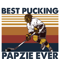 Best Pucking Papzie Ever Funny Hockey Grandpa Saying Gift Kids Sweatshirt