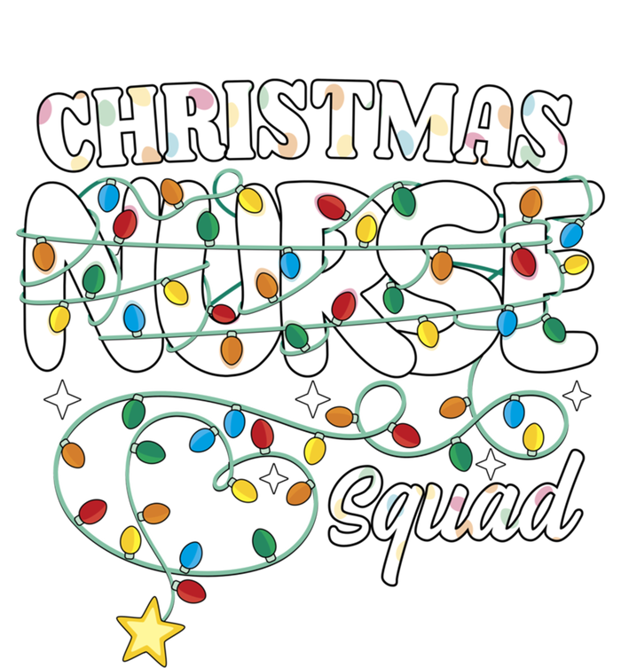 Christmas Nurse Squad Party Cute Nursing Np Rn Xmas Lights Gift T-Shirt