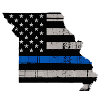 Support Law Enforcement Police Missouri Officer Blue T-Shirt