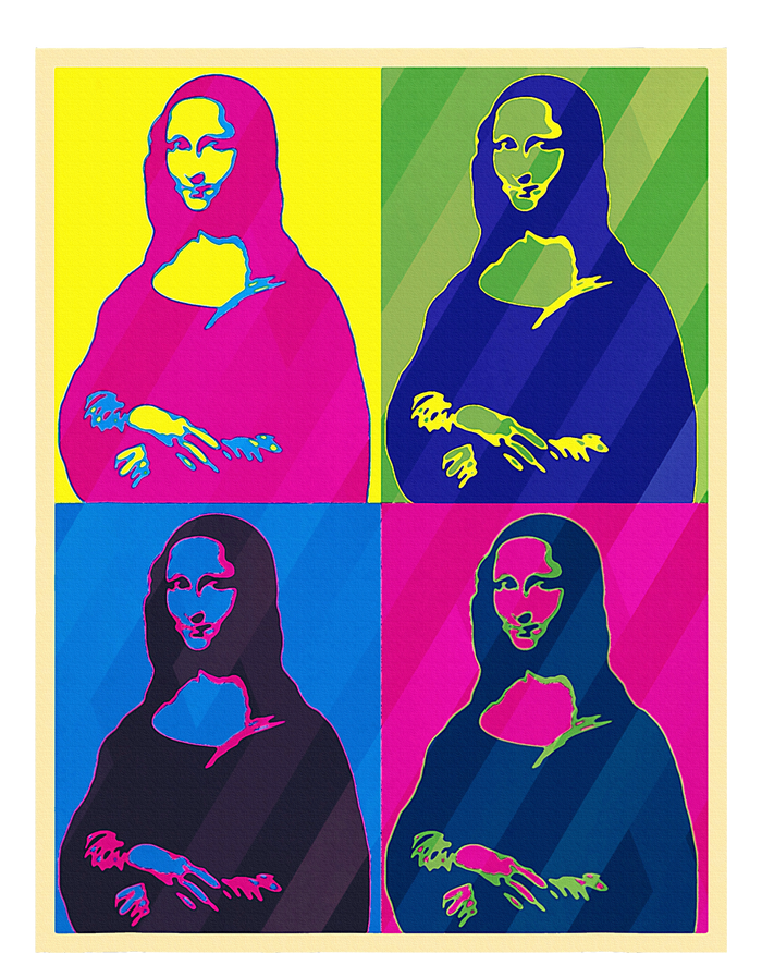 Mona Lisa Leonardo Da Vinci Pop Art Graphic Women's Pullover Hoodie