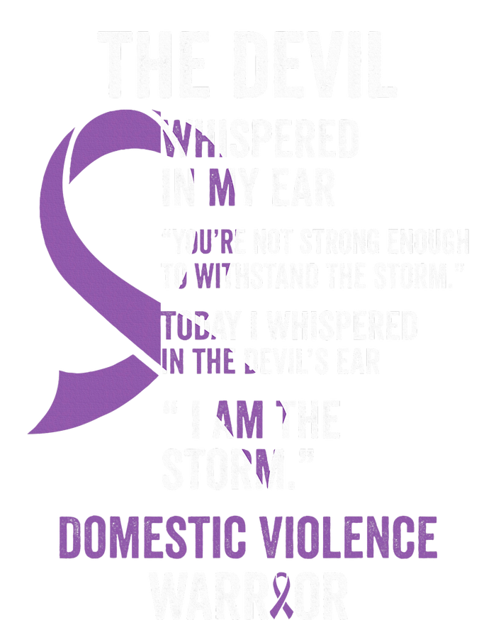 The Devil Domestic Violence Awareness Support Ribbon T-Shirt