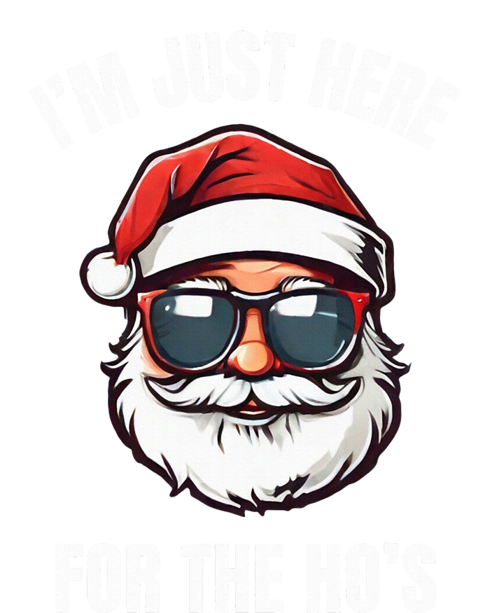 I’M Just Here For The Ho’S Funny Adult Christmas Santa Claus T-Shirt