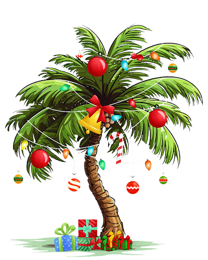 Christmas Palm Tree Light Hawaiian Tropical Xmas 16 in Basic Backpack