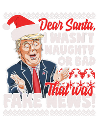 Funny Donald Trump Fake News Ugly Christmas Sweater Style Toddler T-Shirt